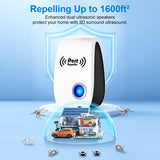 2024 Upgraded Ultrasonic Pest Repeller, Indoor Pest Repellent 12 Packs, Electronic Plug in Pest Control for Bugs,Mosquito,Roach, Ant, Rodent, Mouse, Spider Repellent for House, Warehouse, Garage