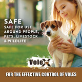 VoleX - Effective Against All Species of Voles. Safe for Use Around People, Pets, Livestock, and Wildlife (3 pounds)