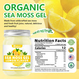 UPNEUTRI Sea Moss Gel - Wildcrafted Irish sea Moss 92 Minerals and Vitamins Immune Defense Thyroid Antioxidant Support, Vegan Non-GMO Lemon Flavored 12 OZ