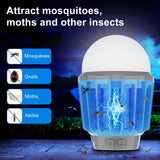 Wisely Bug Zapper Outdoor/Indoor Electric, USB-C Rechargeable Mosquito Killer Lantern Lamp, Portable Insect Electronic Zapper Indoor Trap, with LED Light, Sky Blue