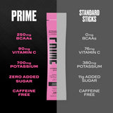 PRIME HYDRATION+ Sticks STRAWBERRY WATERMELON | Hydration Powder Single Serve Sticks | Electrolyte Powder On The Go | Low Sugar | Caffeine-Free | Vegan | 48 Sticks