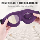 YIVIEW Sleep Mask for Side Sleeper, 100% Light Blocking 3D Sleeping Eye Mask, Soft Breathable Eye Cover for Women Men, Relaxing Zero Pressure Night Blindfold