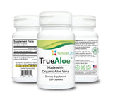 NatureCity True Aloe Vera Capsules Organic | Non-GMO 40,000mg Aloe Vera Pills (90-Day Supply) | Made with USDA Organic Aloe Vera Supplements | Digestive & Joint Support Supplement