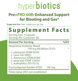 Hyperbiotics Pre Pro | Vegan Probiotics + Prebiotics | 60 Billion CFU | Daily Probiotic for Women and Men | Advanced Strength Digestive and Immune Health Support | Gluten and Dairy Free | 60 Capsules