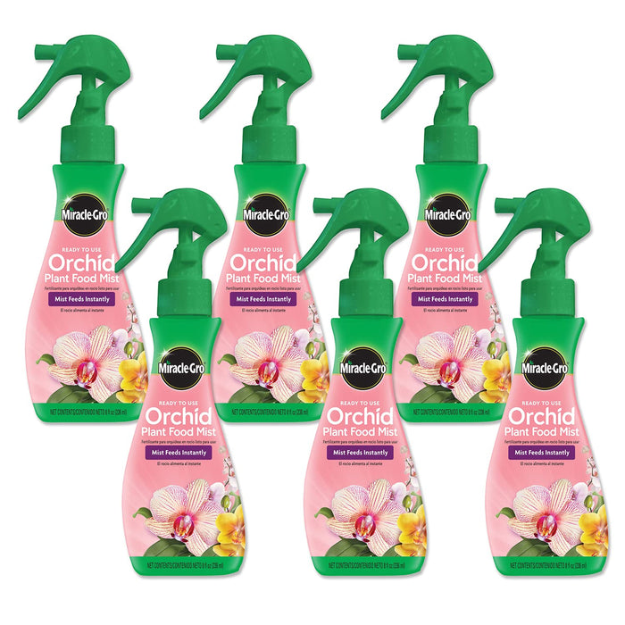 Scotts Ready-To-Use Orchid Plant Food Mist, 8 oz., Orchid Food Feeds Plants Instantly, 6 Pack