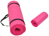 BalanceFrom All Purpose 1/2-Inch Extra Thick High Density Anti-Tear Exercise Yoga Mat and Knee Pad with Carrying Strap, Pink