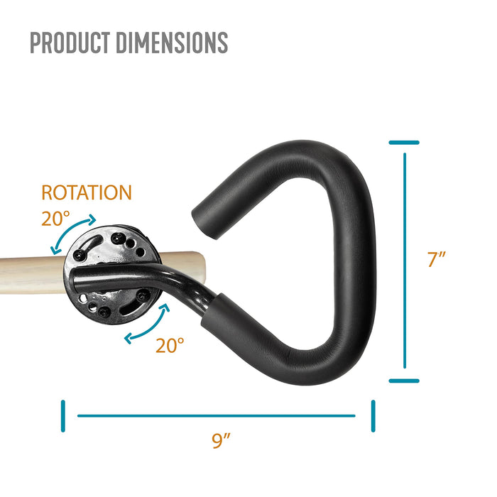 Stander Recliner Lever Extender Plus, Oversized Padded Grip Handle for Recliner Chairs, Extension Handle with Ergonomic Curve Grab Bar for Seniors and Elderly, Compatible with Wooden Recliner Handles