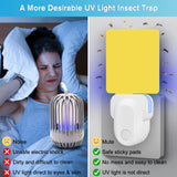 Flying Insect Trap, 2023 Upgrade Mosquito Killer, Safe UV Light Attractant Indoor Plug-In for Flies, Gnats, Moths (1 Pack, White)