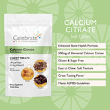 Celebrate Vitamins Calcium Soft Chews - 500mg Calcium Citrate, 500 IU Vitamin D3 - Bone Health Support - Sugar & Gluten Free, for After Bariatric Surgery, Sweet Treats, 90 Count
