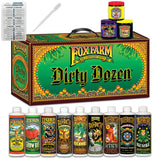 FoxFarm Dirty Dozen Starter Kit: 12 Pack Small Bundle + Twin Canaries Chart & Pipette - 9 Pints & 3 6oz