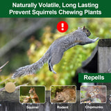 TSCTBA Squirrel Repellent Outdoor, Chipmunk Repellent Outdoor, Squirrel Repellent for Attic and Cars Engines, Ultra Powerful Squirrel Deterrent, Squirrel Repellent for Bird Feeders and Garden-8P