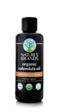 Nature's Brands Organic Calendula Carrier Oil by Herbal Choice Mari (3.4 Fl Oz Glass Bottle) - No Toxic Synthetic Chemicals
