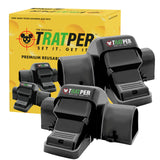 Tratper Large and Small Rat Traps - 2 Pack Tunnel Dual-Entry, Outdoor & Indoor, Warehouse, Quick Humane Kill, Reusable, Pest Control for Rats, Mice, Mouse Traps (8”x6”x5)