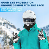 LAVOLLY Ski Goggles Snowboard Goggles Adult, 100% UV Protection Anti-Fog Snow Goggles Snowmobile Skiing Skating for Men Women Youth