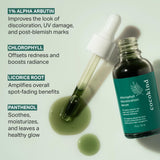 Cocokind Chlorophyll Discoloration Serum, Sensitive Skin Friendly Spot Fading Serum to Target Spots, Uneven Tone, and Redness, 1 fl oz