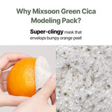 mixsoon Green Cica Modeling Pack (5ea) Renew Version | Moisturizing Melting Pack Increases Cooling Sensation and Hydration Level | Cruelty Free