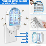 Bug Zapper Indoor, Electronic Fly Trap Insect Killer, Mosquitoes Killer Mosquito Zapper with Blue Lights for Living Room, Home, Kitchen, Bedroom, Baby Room, Office(6 Packs)