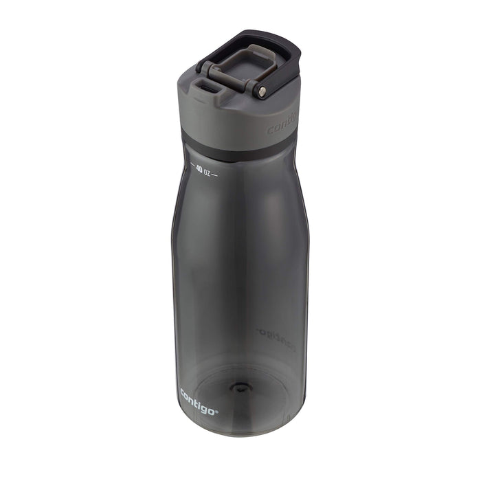 Contigo Cortland Spill-Proof Water Bottle, BPA-Free Plastic Water Bottle with Leak-Proof Lid and Carry Handle, Dishwasher Safe, 40oz, Licorice