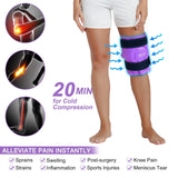 REVIX Knee Ice Pack for Injuries Reusable, Gel Ice Wrap with Cold Compress Therapy for Swelling, Bruises, Injuries, Arthritis, Hands-Free Application