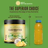 KEY NUTRIENTS Electrolytes Powder No Sugar - Tropical Pineapple Coconut Electrolyte Powder - Hydration Powder - No Calories, Gluten Free Keto Electrolytes Powder - 90 Servings - Made in USA