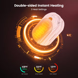 AI Hand Warmers Rechargeable 2 Pack,6000mh Rechargeable Hand Warmer,20Hrs Long Heating Electric Hand Warmer,Portable Pocket Heater,Pocket Size Reusable Hand Warmer, Gifts for Christmas,Camping,Hunting