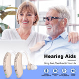 Rechargeable Hearing Aids for Seniors with Noise Cancelling,Hearing Loss Hearing Amplifiers,Digital Hearing Aid,Sound amplifier with Volume Control