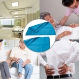 LOSCHEN Tubular Slide Sheet for Patient Transfer, Sliding Draw Sheets to Assist Moving Elderly - for Cars, Vehicles, Wheelchairs and Bed - Hospitals & Home Care (Lake Blue,28"x47"(72x120cm))