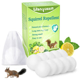 10 Pack Squirrel Repellent, Mouse Rodent Repellent for Car Engines, Peppermint Oil Squirrel Deterrent Pest Control Yard, Outdoor
