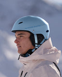 OutdoorMaster Kelvin Ski Helmet - Snowboard Helmet for Men, Women & Youth (Gray Blue,L)