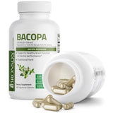 Bronson Bacopa (1200mg Equivalent from 8:1 Extract) Supports Healthy Brain Function and Mental Performance, Traditional Herb, Non-GMO, 180 Vegetarian Capsules