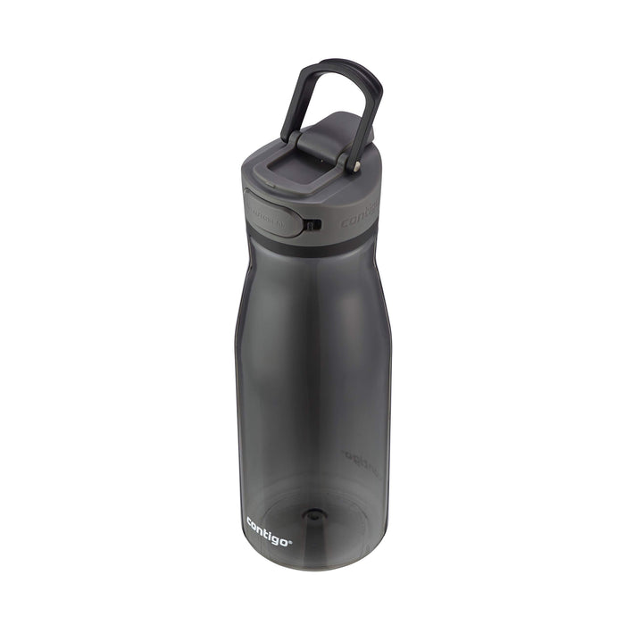 Contigo Cortland Spill-Proof Water Bottle, BPA-Free Plastic Water Bottle with Leak-Proof Lid and Carry Handle, Dishwasher Safe, 40oz, Licorice