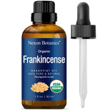 Nexon Botanics Organic Frankincense Essential Oil, 30 ml, Pure, Therapeutic Grade, USDA Certified, Aromatherapy, Skin Care, Hair Care, Non GMO, Cruelty Free