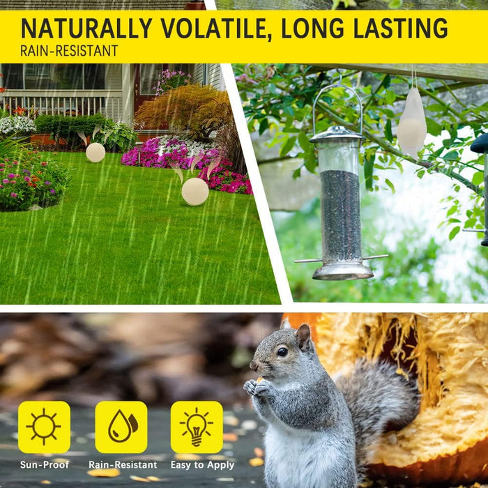 ANEWNICE Squirrel Repellent Outdoor, Extra-Strength Mouse Repellent, Peppermint Pest and Rodent Repellent, Mice Repellent,Chipmunk Repellent, Keep Squirrels Out of Garden, 8P