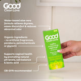 Good Clean Love Restore Moisturizing Vaginal Gel, pH-Balanced, Water-Based with Aloe Vera & Lactic Acid, Reduces Dryness, Discomfort & Odor for Women, 2 Oz (2-Pack)