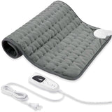 VIBOOS Heating Electric Pad for Back, Shoulders, Abdomen, Waist, Legs, Arms, Electric Heating Pad with Heat Settings, Timer, Heat Pad with Auto Shut Off, Dark Gray (20''×24'')