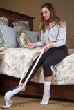 Fairman Socks Aid Easy on and Off Stocking Slider Pulling Assist Device Sock Helper for Elderly/Pregnant or Those with Reduced Mobility to Put on Their Socks Without Bending Down(Navy Blue)