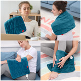 Comfytemp Full Weighted Heating Pad for Back Pain & Cramps Relief, 2.2lb Large Electric Heating Pad for Neck and Shoulders, FSA HSA Eligible, Moist & Dry Heat Therapy with Auto-Off, 12x24, Washable