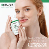 DERMOIA Eczema Supplements - Formulated Dyshidrotic Eczema Pills for Adults - Providing Eczema Relief, Targeting the Intervention of Eczema, Irritated Dry Skin, and Enhanced with Psoriasis Supplements