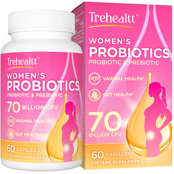 Vaginal Probiotics for Women, 13-IN-1 Women's Probiotic, 70 Billion CFU Probiotics & Prebiotics & D-Mannose, for Vaginal, Urinary Tract, PH Balance, Immune, Digestive, Bloating Health, 2 Months Supply