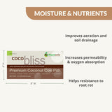 Coco Bliss Coir - Compressed Coco Bricks with Low EC and pH Balance - High Expansion Coco Fiber for Herbs, Flowers, Planting - OMRI Listed Renewable Coconut Soil (650 Grams, 5 Bricks)