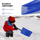 Kids Snow Shovel for Child Age 2-10 Years Old, Plastic Small Snow Shovel with Lightweight Handle, Sturdy 31.5" Snow Shovel Gifts for Kids Boys Girls Snow Fun, Blue