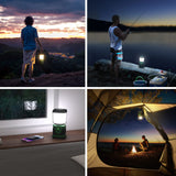 Lighting EVER 1000LM LED Camping Lantern Rechargeable, 4400mAh Power Bank, Camping Essential with 4 Light Modes, IP44 Waterproof Lantern Flashlight for Hurricane Emergency, Hiking, USB Cable Included