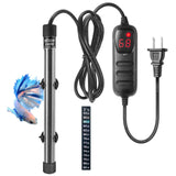 HITOP Mini Submersible Aquarium Heater -100W Digital Heater for Fish Tank Turtle Tank 10-25 Gallon，Saltwater and Fresh Water with Temperature Controller (100W)