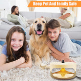 Flea Trap, Indoor Sticky Flea Trap with 2 Glue Discs Odorless Non-Toxic Natural Flea Killer Trap Pad Bed Bug Trap Light Bulb Pest Control for Home House Inside, Safe for Children Pet Dog Cat 1 Pack