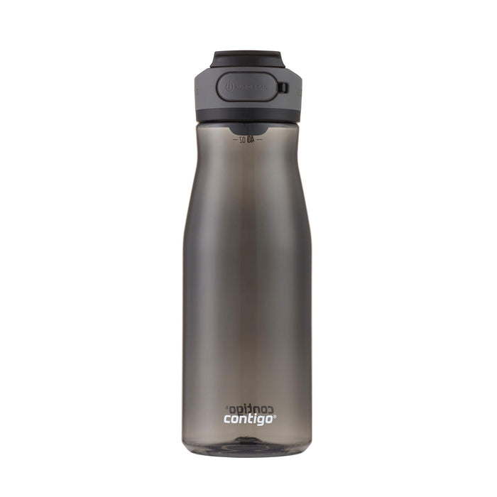 Contigo Cortland Spill-Proof Water Bottle, BPA-Free Plastic Water Bottle with Leak-Proof Lid and Carry Handle, Dishwasher Safe, 40oz, Licorice