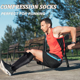 FuelMeFoot 3 Pack Copper Compression Socks - Compression Socks Women & Men Circulation - Best for Medical,Running,Athletic