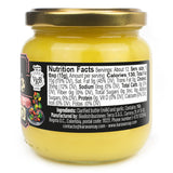 Clarified GHEE Butter Unsalted, Kosher, keto friendly foods - gluten free free, natural GARLIC flavor, glass jar x 6,17 oz, tastes amazing, rich flavor, Delicius- KARAVANSAY Alimentos Naturales,