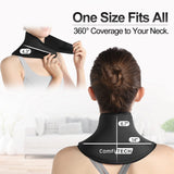 ComfiTECH Gel Ice Pack Wrap for Neck and Cervical Pain Relief - Reusable Cold Compress for Sports Injuries, Swelling, Office Pressure and Surgery Recovery (Black)