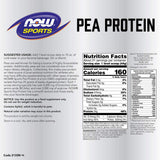 NOW Sports Nutrition, Pea Protein 24 g, Easily Digested, Creamy Chocolate Powder, 2-Pound