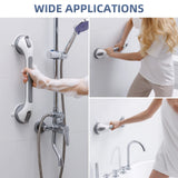 TAILINK 16 inch Shower Grab Bar Suction Cup, Grab Bars for Shower and Bathroom, Safety Handrail for Elderly and Seniors, Waterproof Removable & Reusable No Drilling Bathtub Handle, Grey